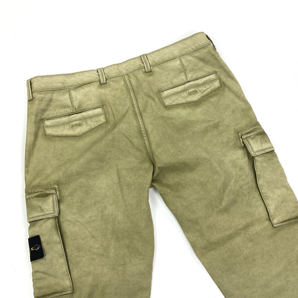 Stone Island Garment Dyed Olive Cargo / Combat Trousers