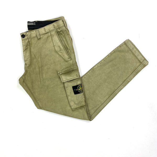 Stone Island Garment Dyed Olive Cargo / Combat Trousers