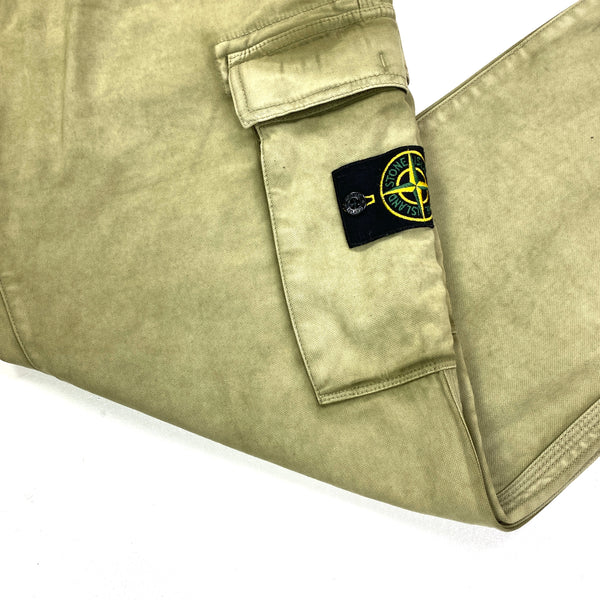 Stone Island Garment Dyed Olive Cargo / Combat Trousers
