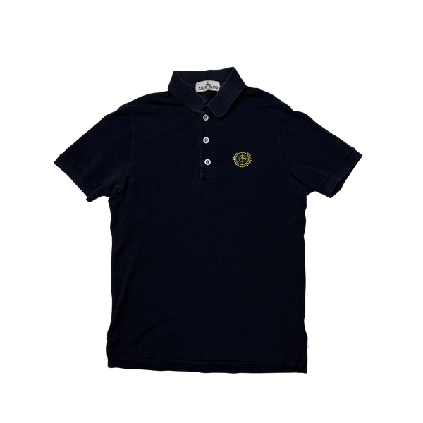 Stone Island Navy Cotton 30th Anniversary Polo Shirt - Medium