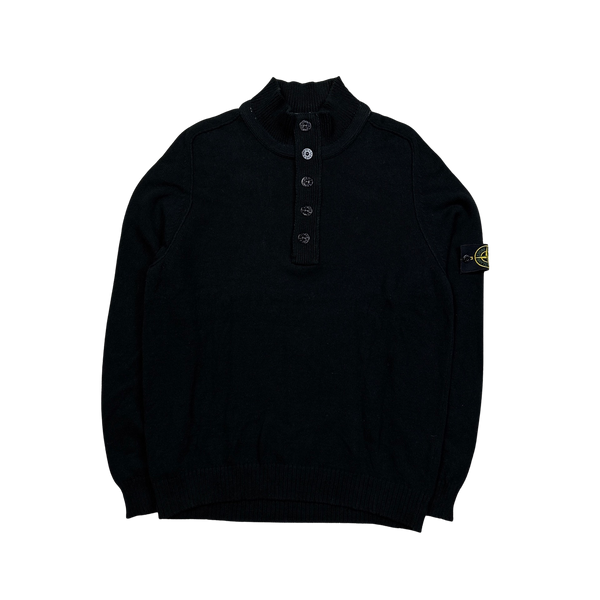Stone Island Black Pullover Knitted Jumper - XXL