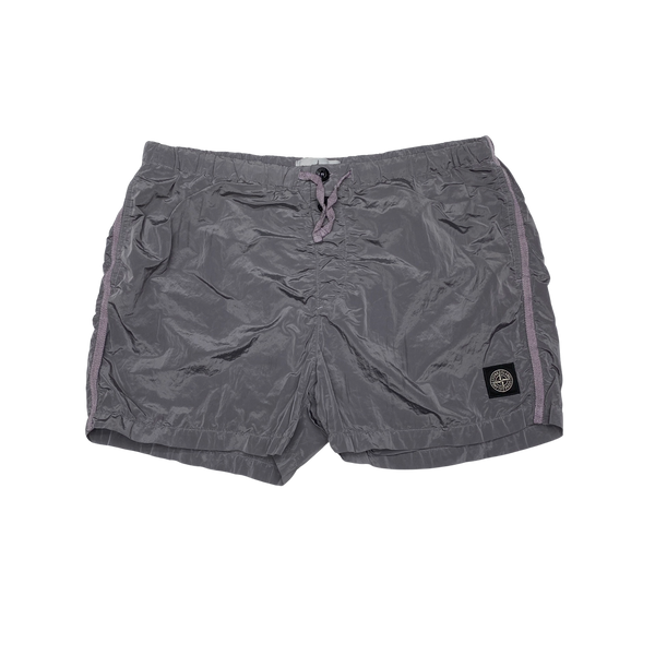 Stone Island Lilac Nylon Metal Shimmer Shorts