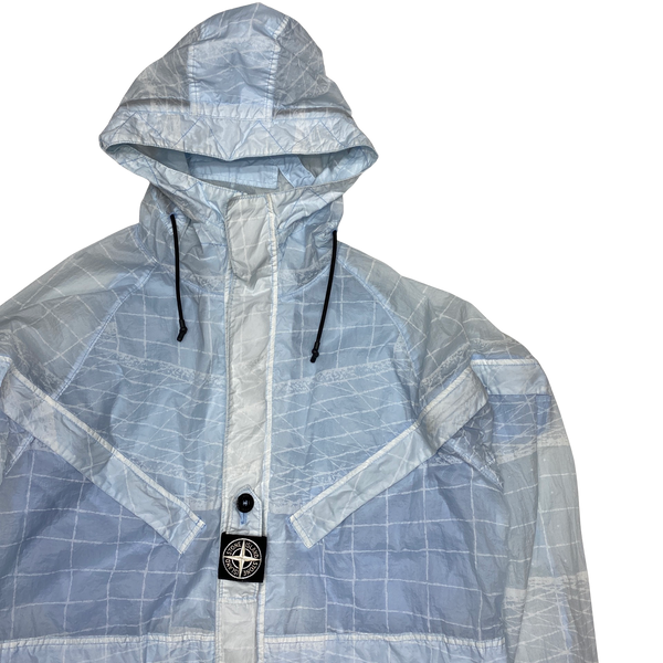 Stone Island 2021 Ice Blue Reflective Grid Lamy TC Jacket