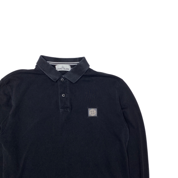 Stone Island 2016 Black Longsleeve Polo Shirt
