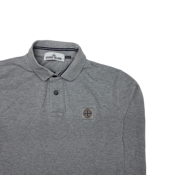 Stone Island 2017 Grey Longsleeve Polo Shirt
