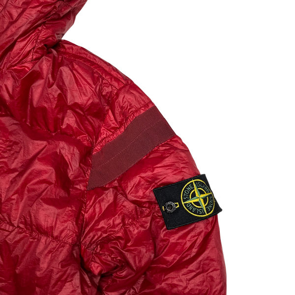 Stone Island 2011 Red Garment Dyed Down Filled Puffer Jacket