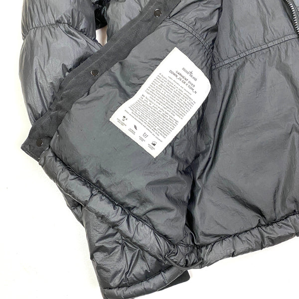Stone Island Black Garment Dyed Down Puffer Jacket