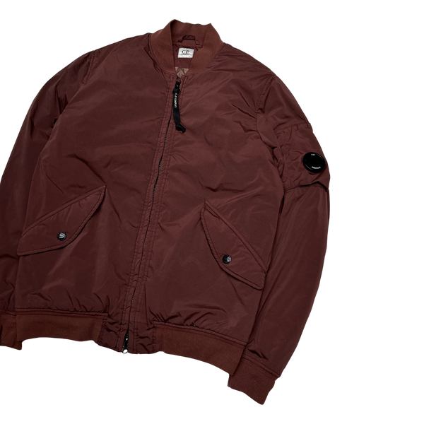 CP Company Maroon Nycra Quilted Jacket