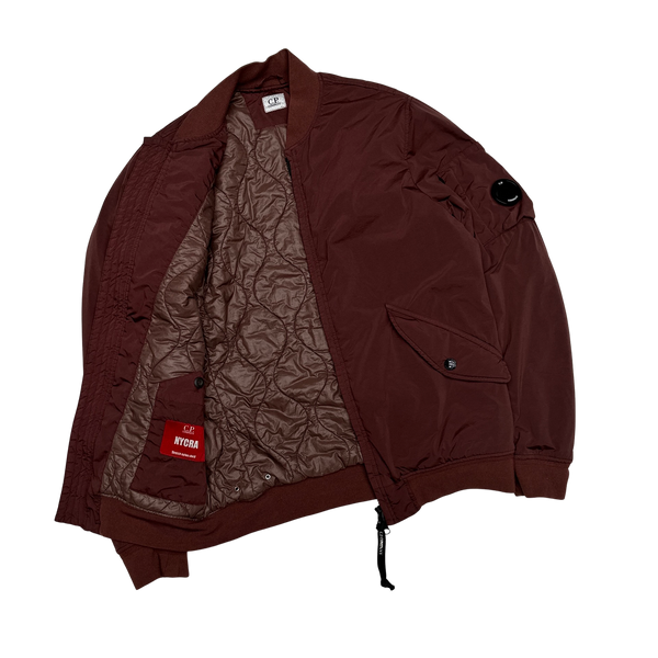 CP Company Maroon Nycra Quilted Jacket