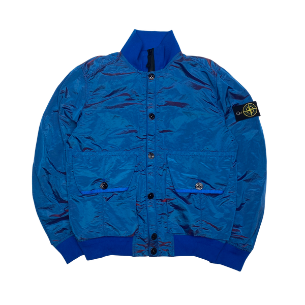 Stone Island Blue & Red Nylon Metal Colour Weft Jacket