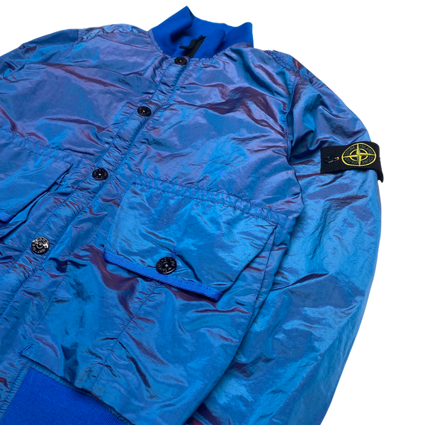 Stone Island Blue & Red Nylon Metal Colour Weft Jacket