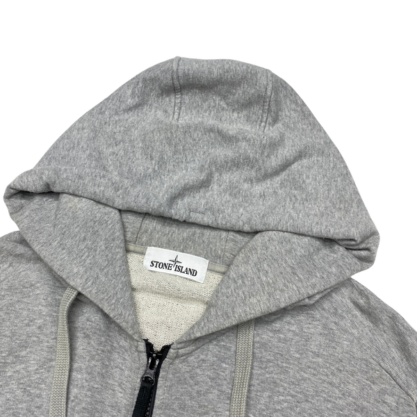 Stone Island 2017 Grey Cotton Zipped Hoodie