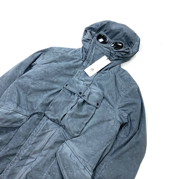 CP Company Petrol Blue Re Colour Nycra Goggle Jacket