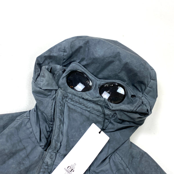 CP Company Petrol Blue Re Colour Nycra Goggle Jacket