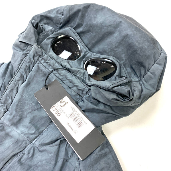 CP Company Petrol Blue Re Colour Nycra Goggle Jacket