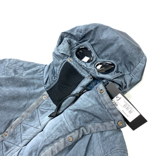 CP Company Petrol Blue Re Colour Nycra Goggle Jacket