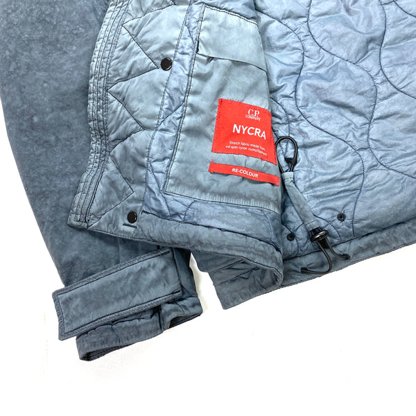 CP Company Petrol Blue Re Colour Nycra Goggle Jacket