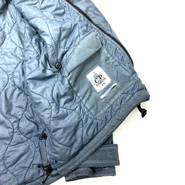 CP Company Petrol Blue Re Colour Nycra Goggle Jacket