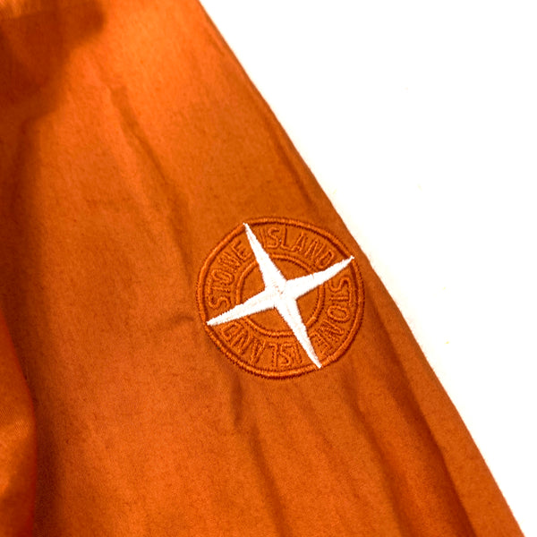 Stone Island Orange Cotton Pullover Shirt