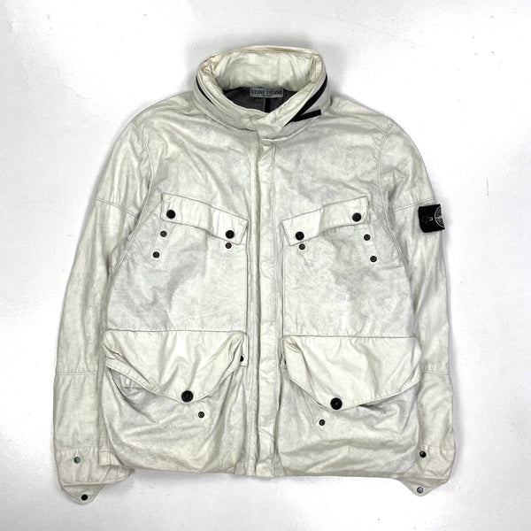 Stone Island 2009 White Tyveck Multi Pocket Jacket