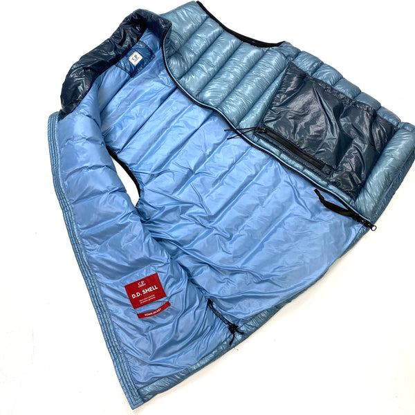 CP Company Light Blue Down Filled Gilet