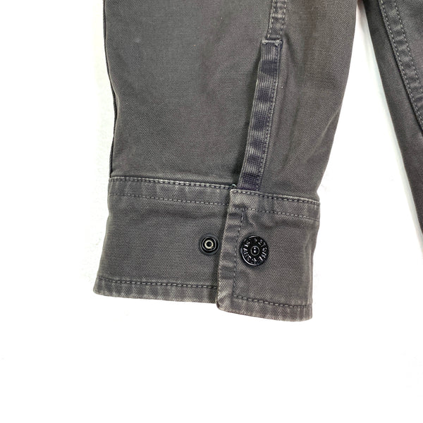 Stone Island Charcoal Grey Zipped Overshirt