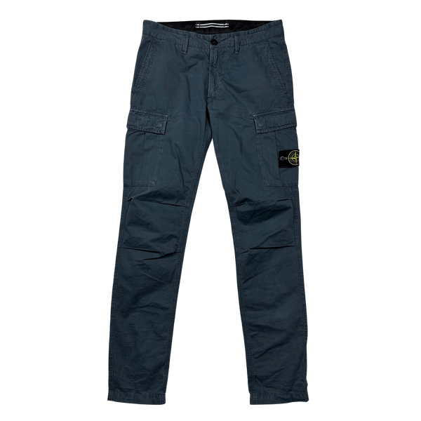 Stone Island 2018 Slate Blue Slim Fit Cargo Trousers - 31"