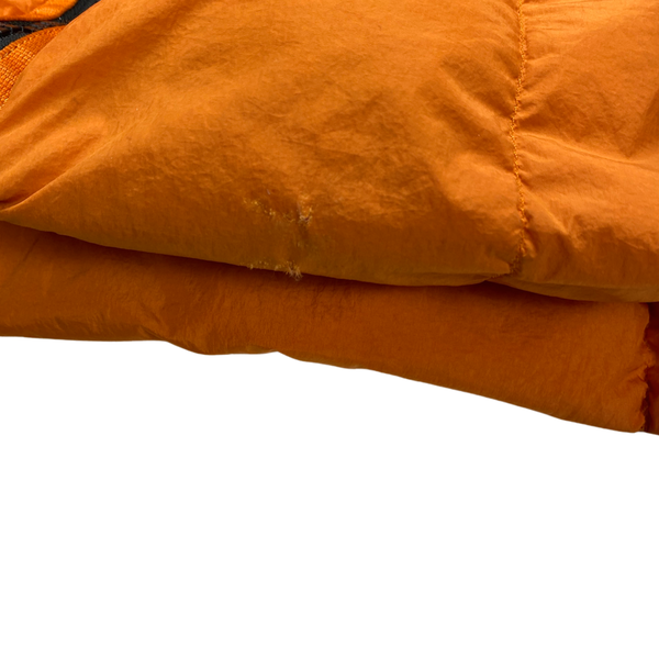 Stone Island Orange Down Garment Dyed Crinkle Reps Puffer Jacket
