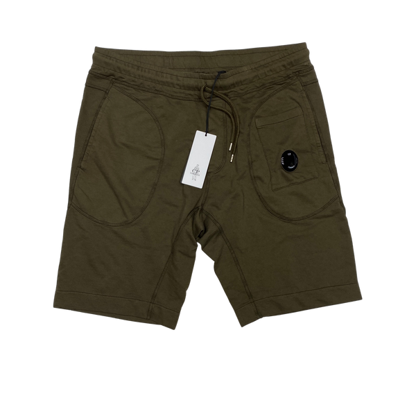 CP Company Khaki Lens Viewer Cotton Shorts