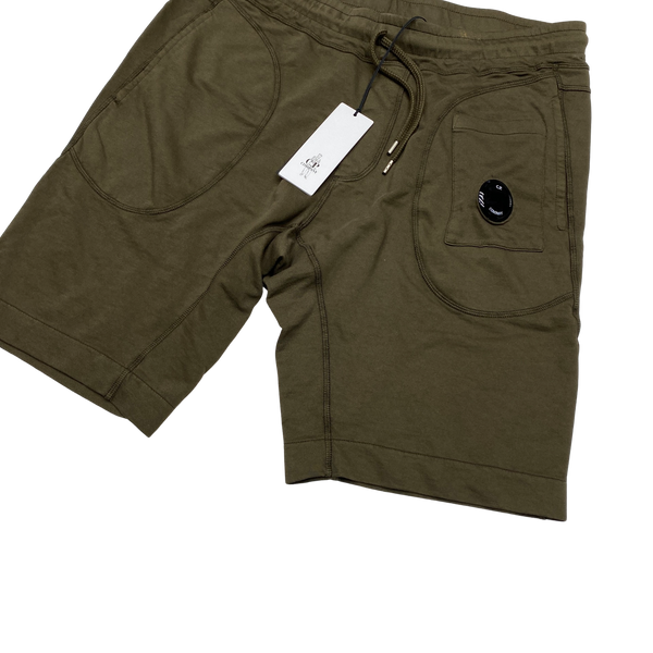 CP Company Khaki Lens Viewer Cotton Shorts