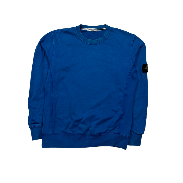 Stone Island 2011 Blue Thick Cotton Sweatshirt - Large