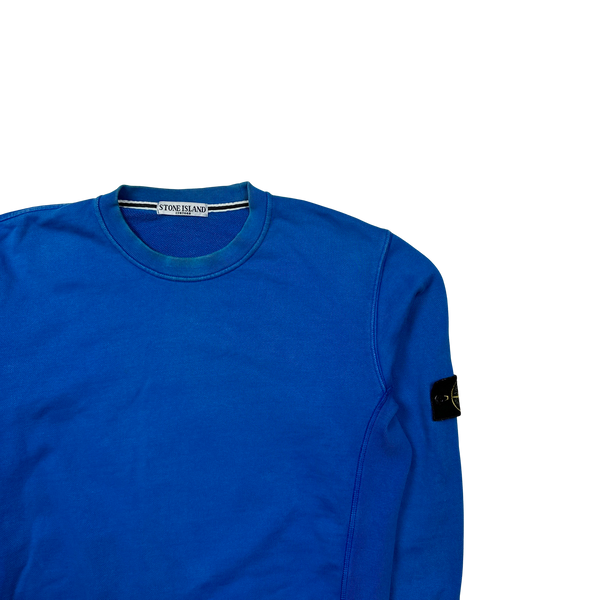 Stone Island 2011 Blue Thick Cotton Sweatshirt - Large