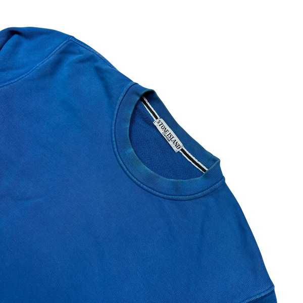 Stone Island 2011 Blue Thick Cotton Sweatshirt - Large
