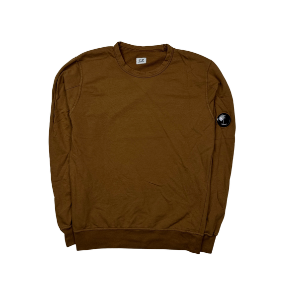 CP Company Brown Lens Viewer Crewneck Sweatshirt - Small