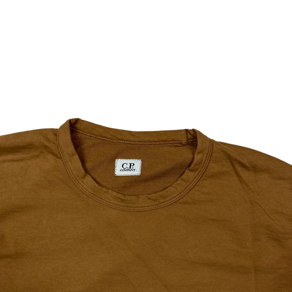 CP Company Brown Lens Viewer Crewneck Sweatshirt - Small