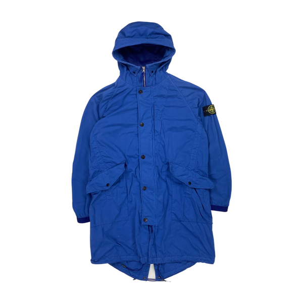 Stone Island Blue David Light TC Fishtail Parka Jacket