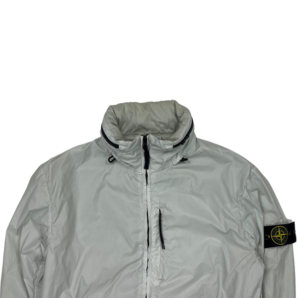 Stone Island Grey Garment Dyed Crinkle Reps Jacket