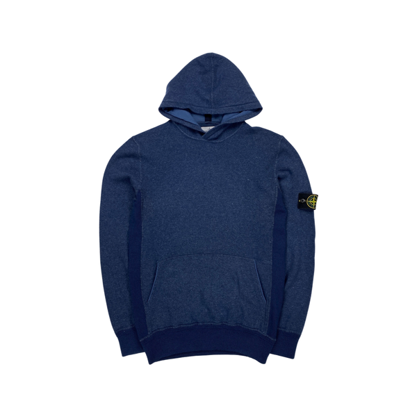 Stone Island Wool Blend Two Tone Pullover Hoodie