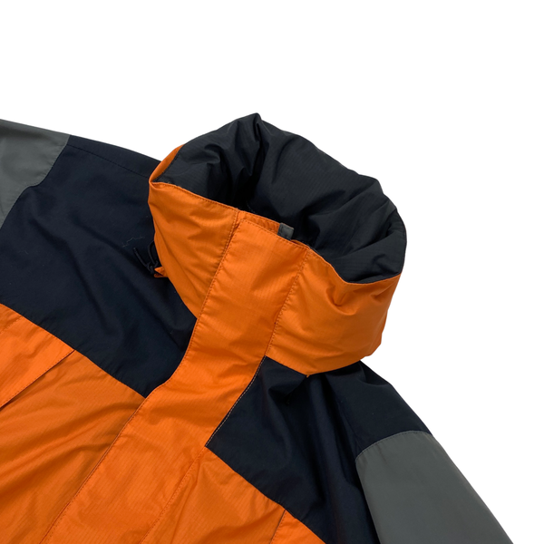 North Face Orange Waterproof Rain Jacket