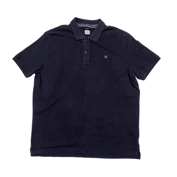 CP Company Navy Cotton Polo Shirt