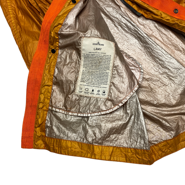 Stone Island 2012 Orange Lamy Parka Jacket - Small