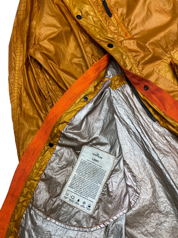 Stone Island 2012 Orange Lamy Parka Jacket - Small