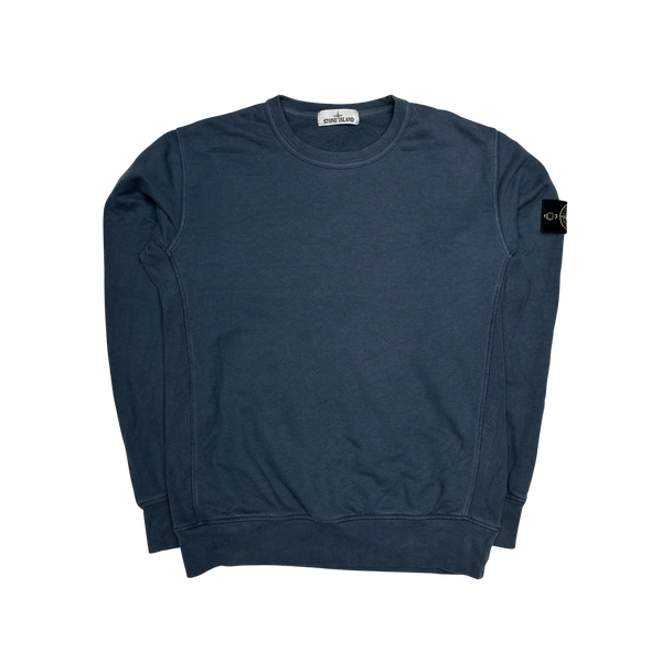 Stone Island 2016 Blue Cotton Crewneck Sweatshirt