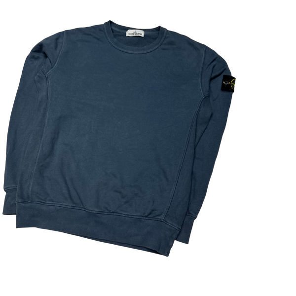 Stone Island 2016 Blue Cotton Crewneck Sweatshirt