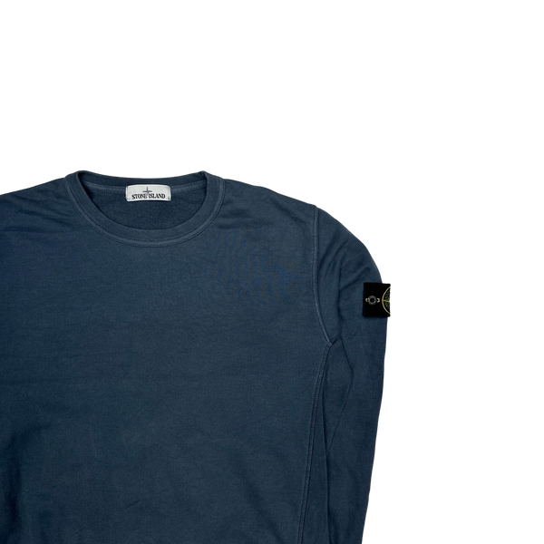 Stone Island 2016 Blue Cotton Crewneck Sweatshirt