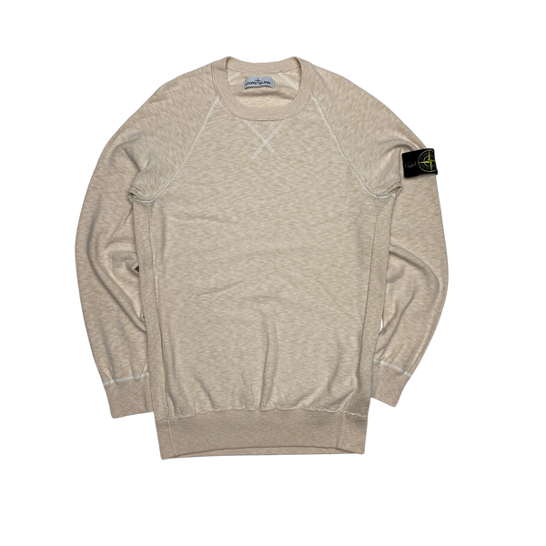 Stone Island 2018 Peach Marl Crewneck Sweatshirt Mat s Island