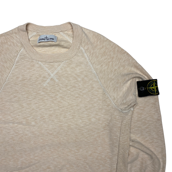 Stone Island 2018 Peach Marl Crewneck Sweatshirt