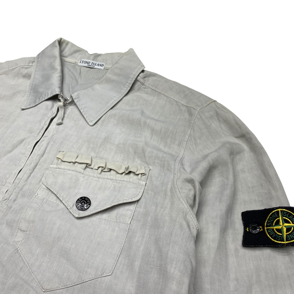 Stone Island 2008 Lino Flax Linen Shirt