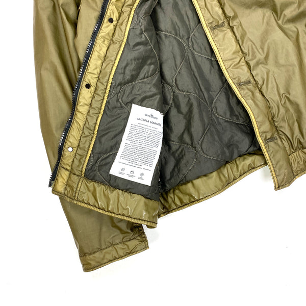 Stone Island 2015 Mussola Gommata Sherling Flight Jacket
