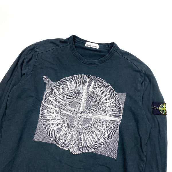 Stone Island 2016 Embroidered Logo Thin Cotton Sweatshirt